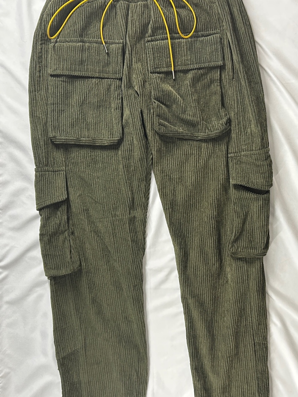 mnml Corduroy Snap II Cargo Pants Olive Green Men's M